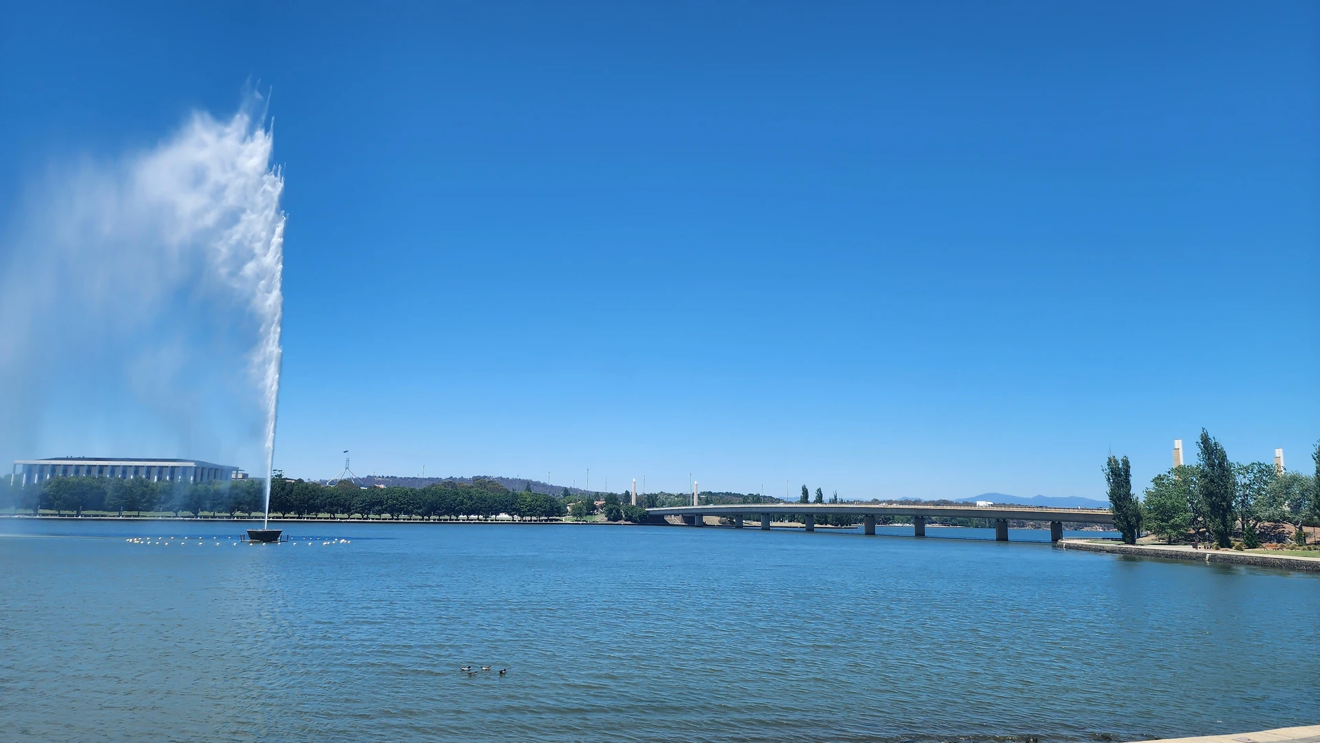 Lake Burley Griffin in Canberra